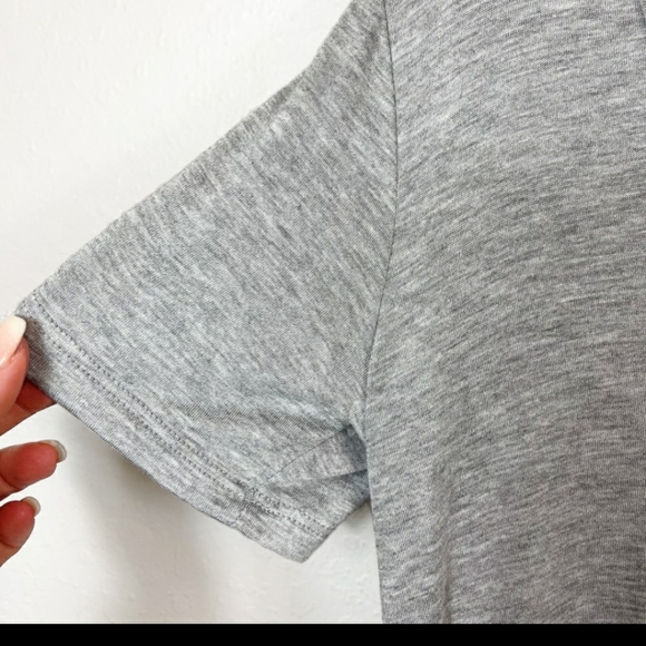 Three bird nest nwt oversized grey tee shirt sm - Picture 7 of 10